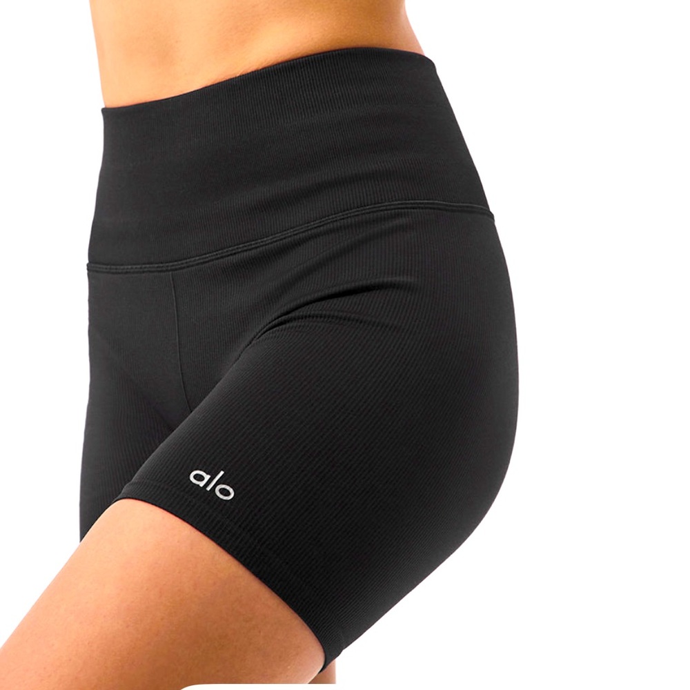 ALO Seamless Ribbed Biker Short M